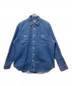 UNITED ARROWSユナイテッドアローズ）の古着「シオタスビンコットンダンガリー シャツ」｜インディゴ