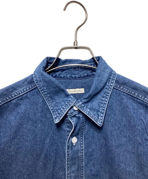 UNITED ARROWS（ユナイテッドアローズ）UNITED ARROWS (ユナイテッドアローズ) シオタスビンコットンダンガリー シャツ インディゴ サイズ:Mの古着・服飾アイテム