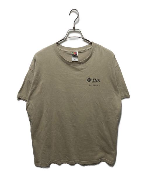 FRUIT OF THE LOOM（フルーツオブザルーム）FRUIT OF THE LOOM (フルーツオブザルーム) SUN MICROSYSTEMS (サン・マイクロシステムズ) 企業プリントTシャツ ベージュ サイズ:XLの古着・服飾アイテム