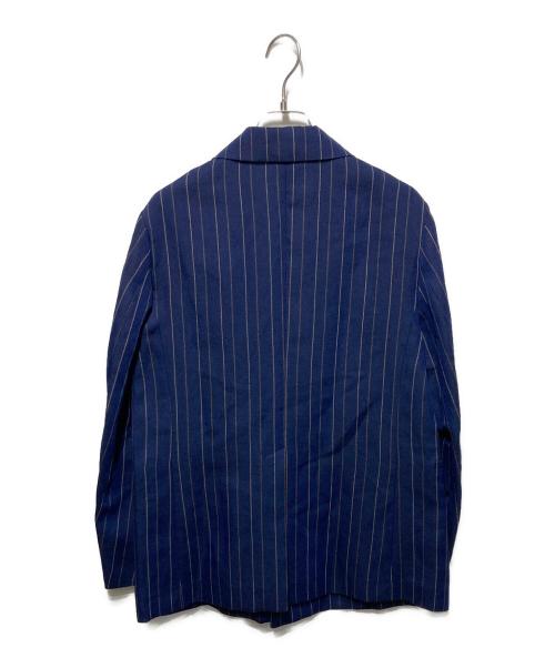 MACPHEE（マカフィー）MACPHEE (マカフィー) ダブルカバーリネン ピークドラペルジャケット ネイビー サイズ:36の古着・服飾アイテム