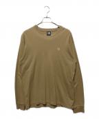 Y's×New Eraワイズ×ニューエラ）の古着「ワンポイントカットソー」｜ベージュ