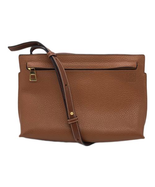 LOEWE（ロエベ）LOEWE (ロエベ) Tポーチショルダーバッグ ブラウンの古着・服飾アイテム