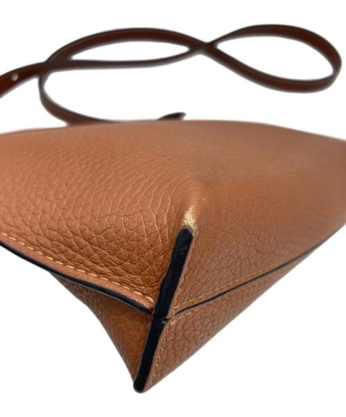 LOEWE（ロエベ）LOEWE (ロエベ) Tポーチショルダーバッグ ブラウンの古着・服飾アイテム