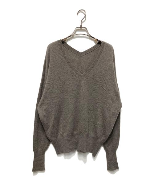 AP STUDIO（エーピーストゥディオ）AP STUDIO (エーピーストゥディオ) カシミヤニット グレー サイズ:freeの古着・服飾アイテム