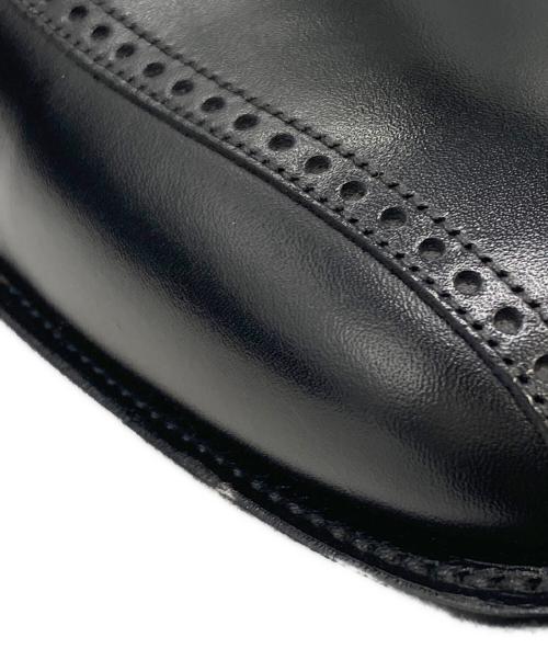 SCOTCH GRAIN（スコッチグレイン）SCOTCH GRAIN (スコッチグレイン) パンチドスワールトゥ  レザーシューズ ブラック サイズ:27㎝の古着・服飾アイテム