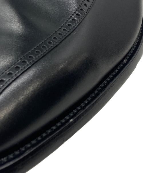 SCOTCH GRAIN（スコッチグレイン）SCOTCH GRAIN (スコッチグレイン) パンチドスワールトゥ  レザーシューズ ブラック サイズ:27㎝の古着・服飾アイテム