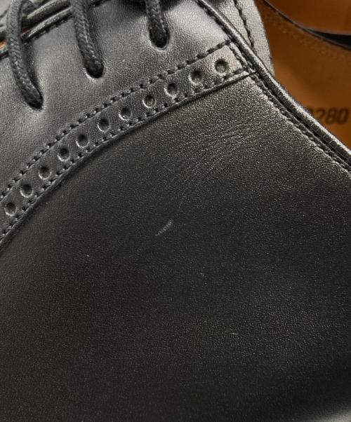 SCOTCH GRAIN（スコッチグレイン）SCOTCH GRAIN (スコッチグレイン) パンチドスワールトゥ  レザーシューズ ブラック サイズ:27㎝の古着・服飾アイテム