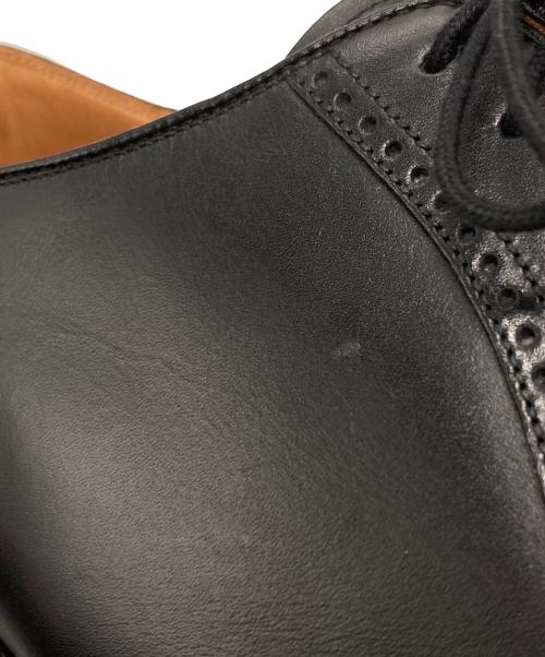SCOTCH GRAIN（スコッチグレイン）SCOTCH GRAIN (スコッチグレイン) パンチドスワールトゥ  レザーシューズ ブラック サイズ:27㎝の古着・服飾アイテム