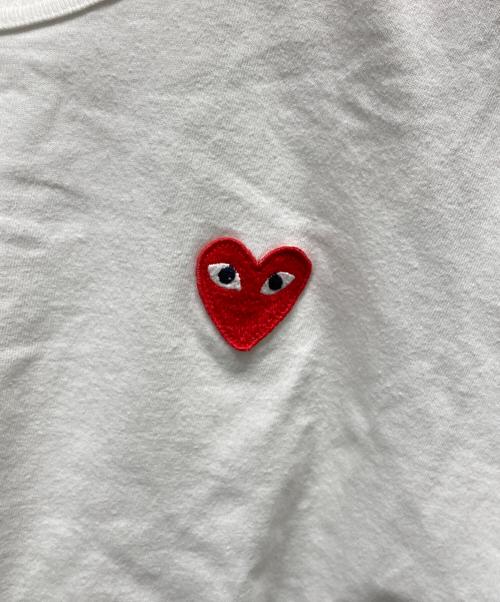 PLAY COMME des GARCONS（プレイコムデギャルソン）PLAY COMME des GARCONS (プレイコムデギャルソン) ハートロゴTシャツ ホワイト サイズ:XXLの古着・服飾アイテム