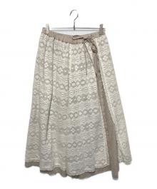 Samansa Mos2×kazumi（サマンサモスモス×カズミ）の古着「リバーシブルスカート」｜ベージュ