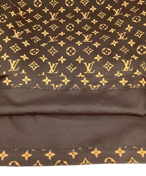 LOUIS VUITTON（ルイ ヴィトン）LOUIS VUITTON (ルイ ヴィトン) フラウンススリーブ モノグラム プリント Tシャツ ブラウン サイズ:Ｓの古着・服飾アイテム