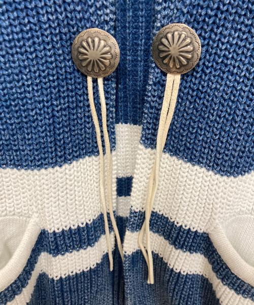 RHC Ron Herman（アールエイチシー ロンハーマン）RHC Ron Herman (アールエイチシー ロンハーマン) コンチョボタンカーディガン インディゴ サイズ:Lの古着・服飾アイテム