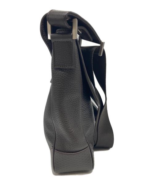 dunhill（ダンヒル）dunhill (ダンヒル) レザーフラップショルダーバッグ ブラウンの古着・服飾アイテム