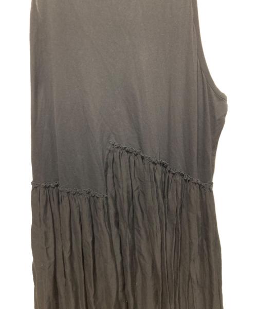 LIMI feu（リミフゥ）LIMI feu (リミフゥ) ギャザードッキングノースリーブワンピース ブラック サイズ:Ｓの古着・服飾アイテム