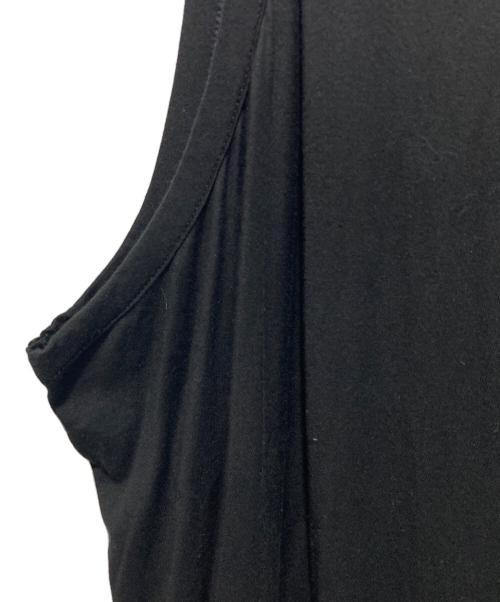 LIMI feu（リミフゥ）LIMI feu (リミフゥ) ギャザードッキングノースリーブワンピース ブラック サイズ:Ｓの古着・服飾アイテム