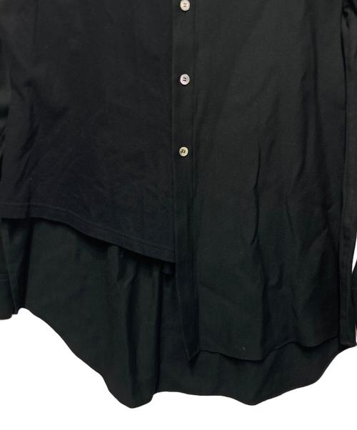 GROUND Y（グラウンドワイ）GROUND Y (グラウンドワイ) 変形シャツ ブラック サイズ:1の古着・服飾アイテム