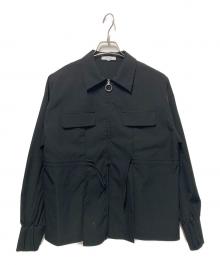 LOVELESS（ラブレス）の古着「ジップアップオーバーシャツ」｜ブラック