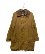 Barbourバブアー）の古着「BORDERオイルドコート」｜ブラウン
