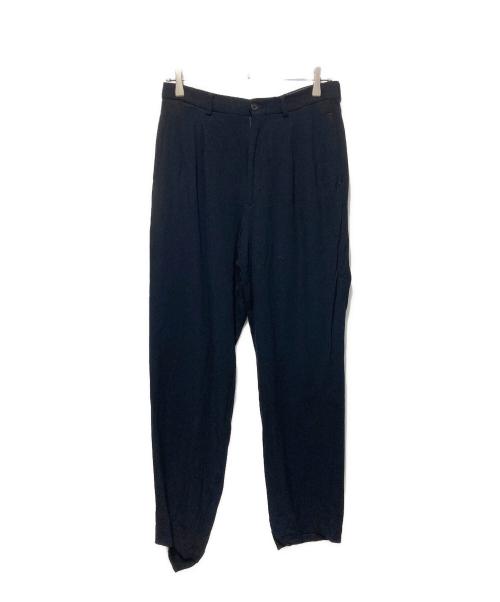 EMPORIO ARMANI（エンポリオ アルマーニ）EMPORIO ARMANI (エンポリオ アルマーニ) ウールレーヨンパンツ ブラック サイズ:48の古着・服飾アイテム