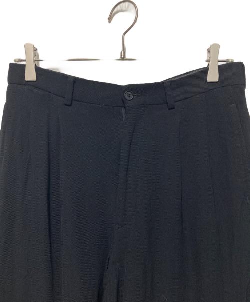 EMPORIO ARMANI（エンポリオ アルマーニ）EMPORIO ARMANI (エンポリオ アルマーニ) ウールレーヨンパンツ ブラック サイズ:48の古着・服飾アイテム