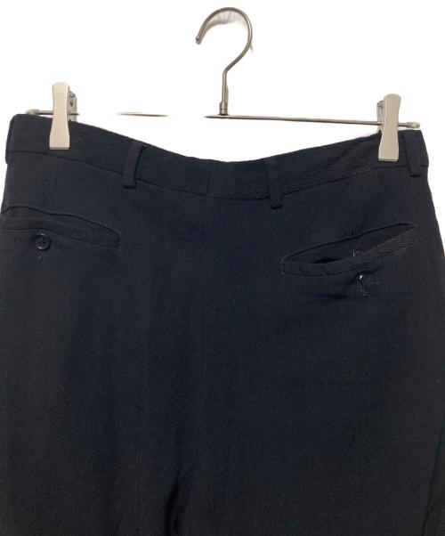 EMPORIO ARMANI（エンポリオ アルマーニ）EMPORIO ARMANI (エンポリオ アルマーニ) ウールレーヨンパンツ ブラック サイズ:48の古着・服飾アイテム