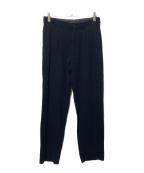 EMPORIO ARMANIエンポリオ アルマーニ）の古着「ウールレーヨンツイルパンツ」｜ネイビー