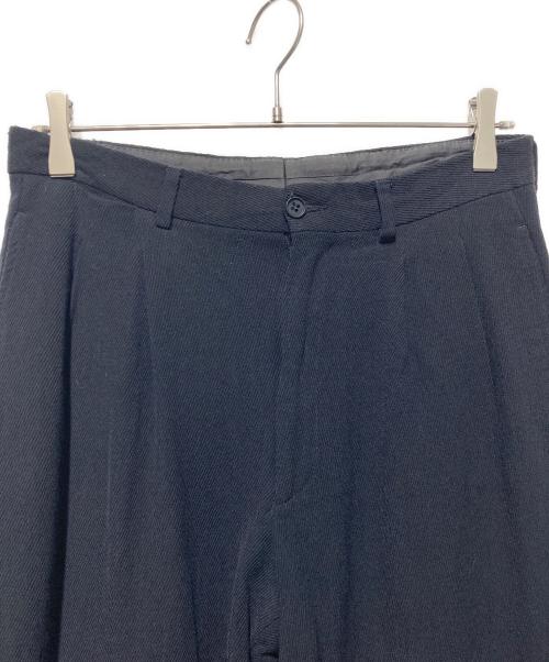 EMPORIO ARMANI（エンポリオ アルマーニ）EMPORIO ARMANI (エンポリオ アルマーニ) ウールレーヨンツイルパンツ ネイビー サイズ:48の古着・服飾アイテム