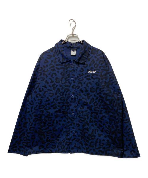 NIKE SB（ナイキエスビー）NIKE SB (ナイキエスビー) 総柄リップストップジャケット ブラック×ブルー サイズ:Ⅼの古着・服飾アイテム