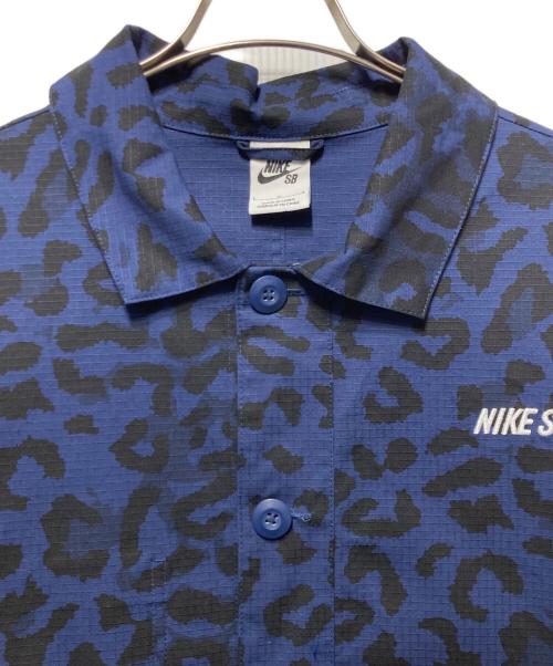 NIKE SB（ナイキエスビー）NIKE SB (ナイキエスビー) 総柄リップストップジャケット ブラック×ブルー サイズ:Ⅼの古着・服飾アイテム