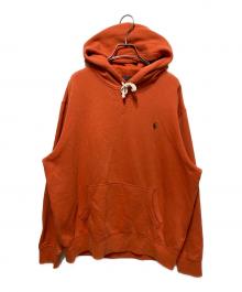 POLO RALPH LAUREN（ポロ・ラルフローレン）の古着「プルオーバーパーカー」｜オレンジ