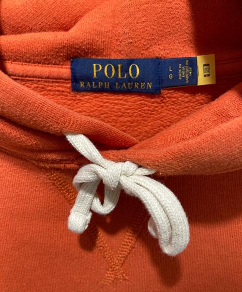 POLO RALPH LAUREN（ポロ・ラルフローレン）POLO RALPH LAUREN (ポロ・ラルフローレン) プルオーバーパーカー オレンジ サイズ:Ｌの古着・服飾アイテム