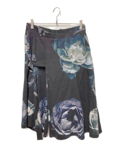 LAD MUSICIAN（ラッドミュージシャン）LAD MUSICIAN (ラッドミュージシャン) フラワー柄クロップドパンツ グレー サイズ:44の古着・服飾アイテム