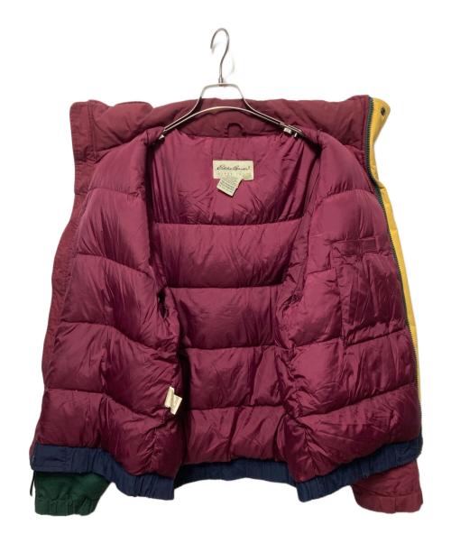 Eddie Bauer（エディーバウアー）Eddie Bauer (エディーバウアー) ダウンジャケット ネイビー×ボルドー サイズ:Ｓの古着・服飾アイテム
