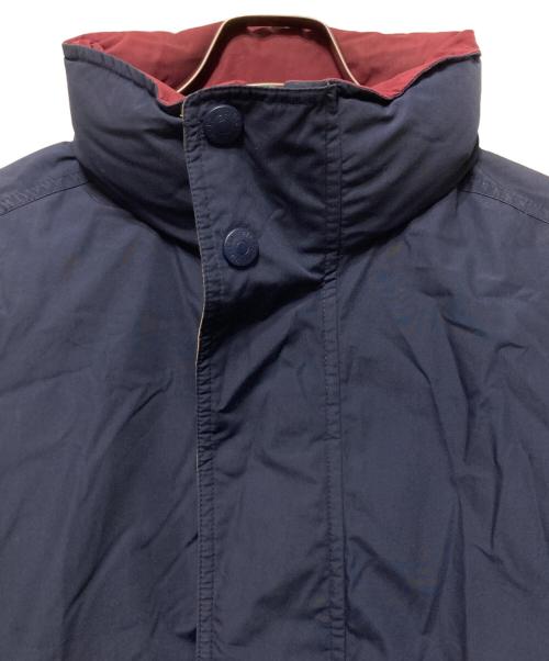 Eddie Bauer（エディーバウアー）Eddie Bauer (エディーバウアー) ダウンジャケット ネイビー×ボルドー サイズ:Ｓの古着・服飾アイテム