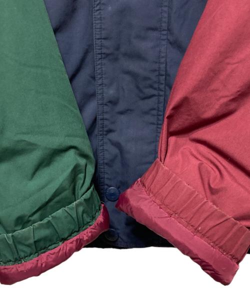 Eddie Bauer（エディーバウアー）Eddie Bauer (エディーバウアー) ダウンジャケット ネイビー×ボルドー サイズ:Ｓの古着・服飾アイテム