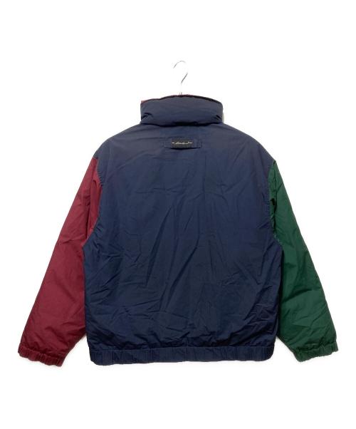 Eddie Bauer（エディーバウアー）Eddie Bauer (エディーバウアー) ダウンジャケット ネイビー×ボルドー サイズ:Ｓの古着・服飾アイテム