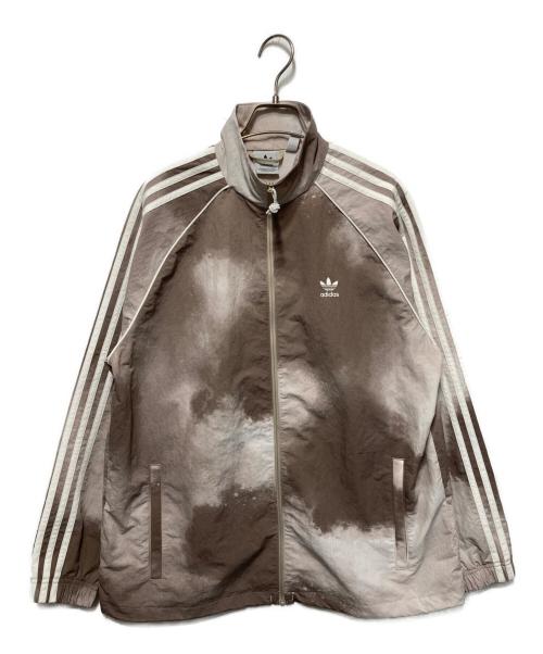 adidas（アディダス）adidas (アディダス) ナイロントラックジャケット ベージュ サイズ:XLの古着・服飾アイテム