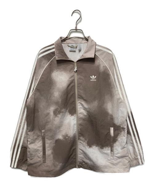 adidas（アディダス）adidas (アディダス) ナイロントラックジャケット ベージュ サイズ:XLの古着・服飾アイテム