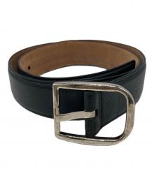 GUCCI（グッチ）の古着「シボ革ベルト」｜ブラック