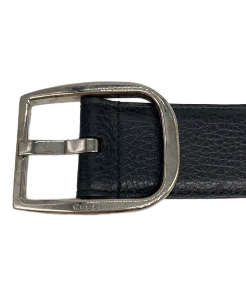 GUCCI（グッチ）GUCCI (グッチ) シボ革ベルト ブラックの古着・服飾アイテム