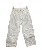 sea NEW YORKシー ニューヨーク）の古着「ワイドデニムパンツ」｜ホワイト