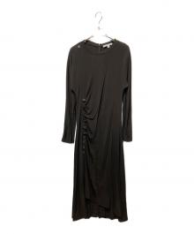 BANANA REPUBLIC（バナナリパブリック）の古着「ワンピース マット ジャージー ミディドレス」｜ブラウン