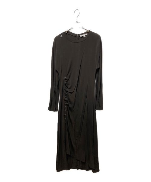 BANANA REPUBLIC（バナナリパブリック）BANANA REPUBLIC (バナナリパブリック) ワンピース マット ジャージー ミディドレス ブラウン サイズ:Ｍの古着・服飾アイテム