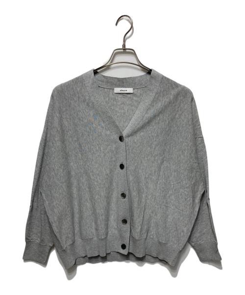 ebure（エブール）ebure (エブール) Vネックカーディガン グレー サイズ:freeの古着・服飾アイテム