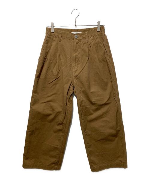 upper hights（アッパーハイツ）upper hights (アッパーハイツ) チノワイドパンコットンパンツ ブラウン サイズ:1の古着・服飾アイテム