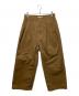 upper hights（アッパーハイツ）の古着「チノワイドパンコットンパンツ」｜ブラウン