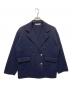 TORRAZZO DONNA（トラッゾドンナ）の古着「ミラノリブ ポリエステルニットジャケット」｜ネイビー