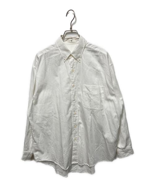 Y（ワイ）Y (ワイ) ORGANIC COTTON WASHER SATIN S ホワイト サイズ:Ｓの古着・服飾アイテム