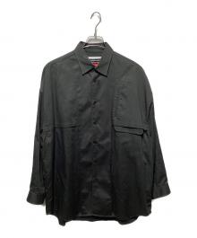 MAISON SPECIAL（メゾンスペシャル）の古着「インサイドアウトプライムオーバーレギュラーカラーシャツ」｜ブラック