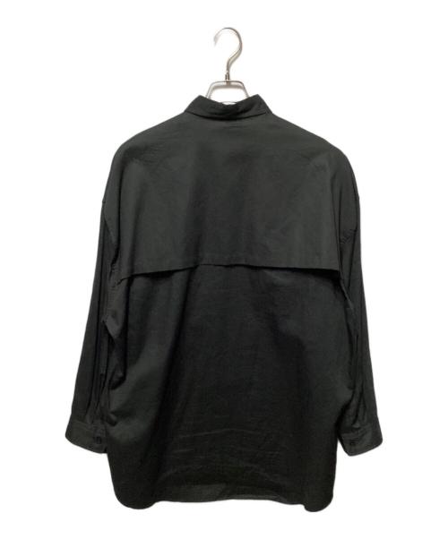 MAISON SPECIAL（メゾンスペシャル）MAISON SPECIAL (メゾンスペシャル) インサイドアウトプライムオーバーレギュラーカラーシャツ ブラック サイズ:01の古着・服飾アイテム